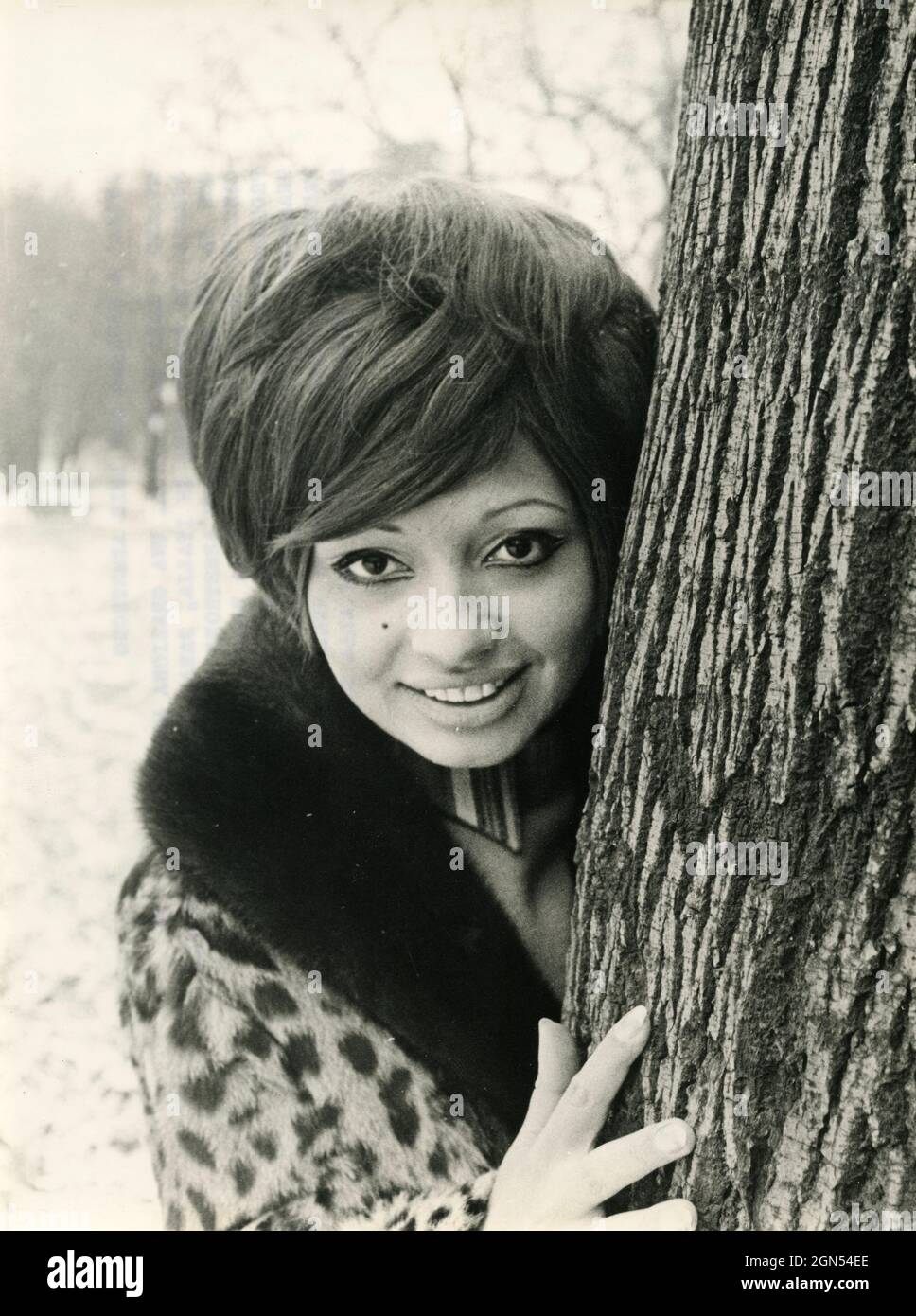 ItalianEritrean singer and showgirl Lara SaintPaul, 1970s Stock Photo