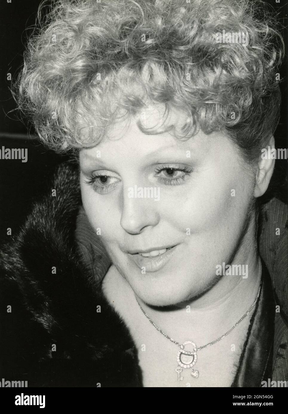 Italian opera singer Katia Ricciarelli, 1980s Stock Photo