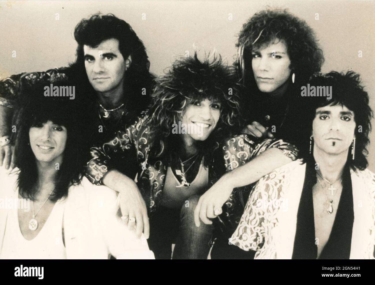 Italian Rock Band Litfiba, 1980s Stock Photo