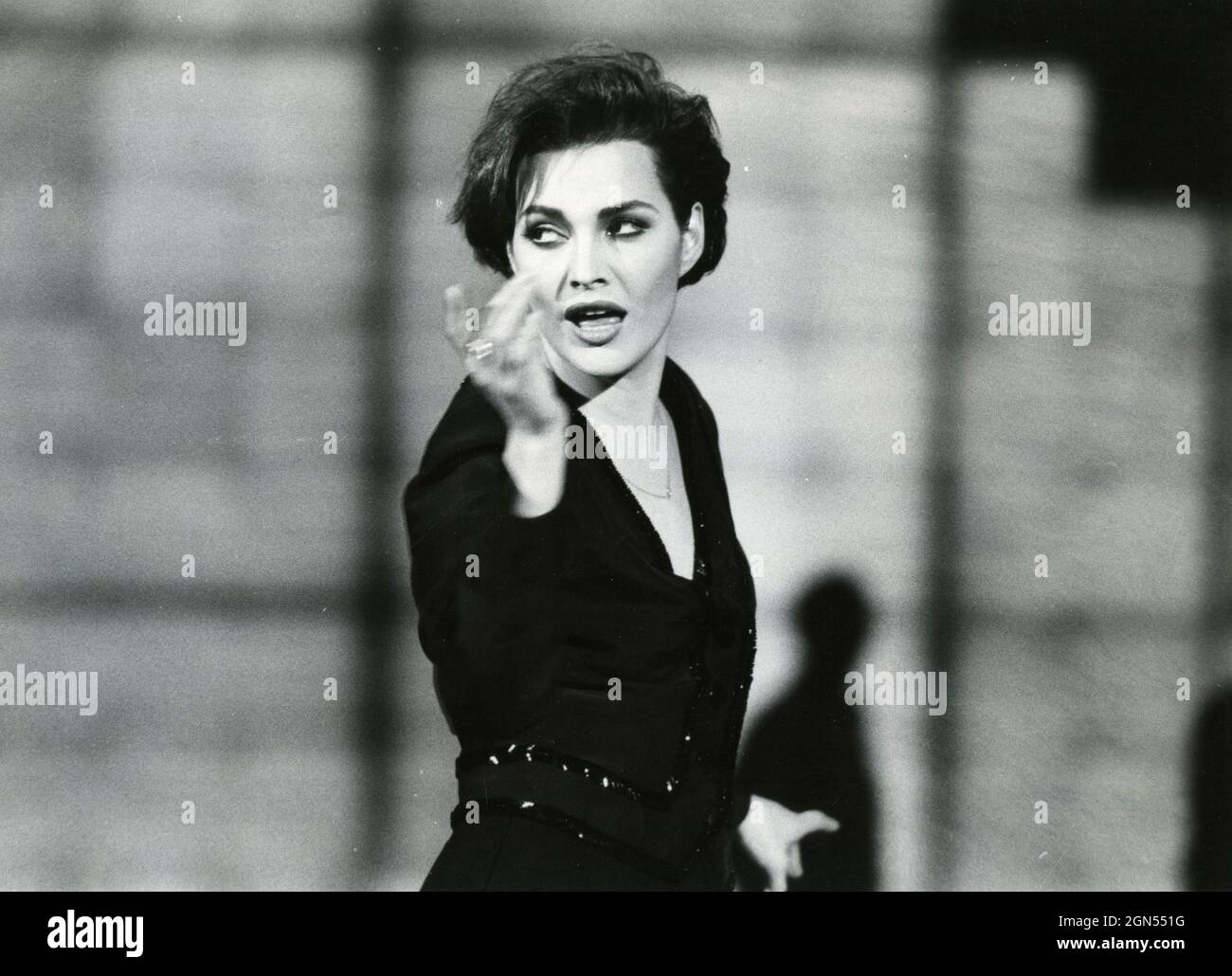 Italian singer Anna Oxa, 1980s Stock Photo