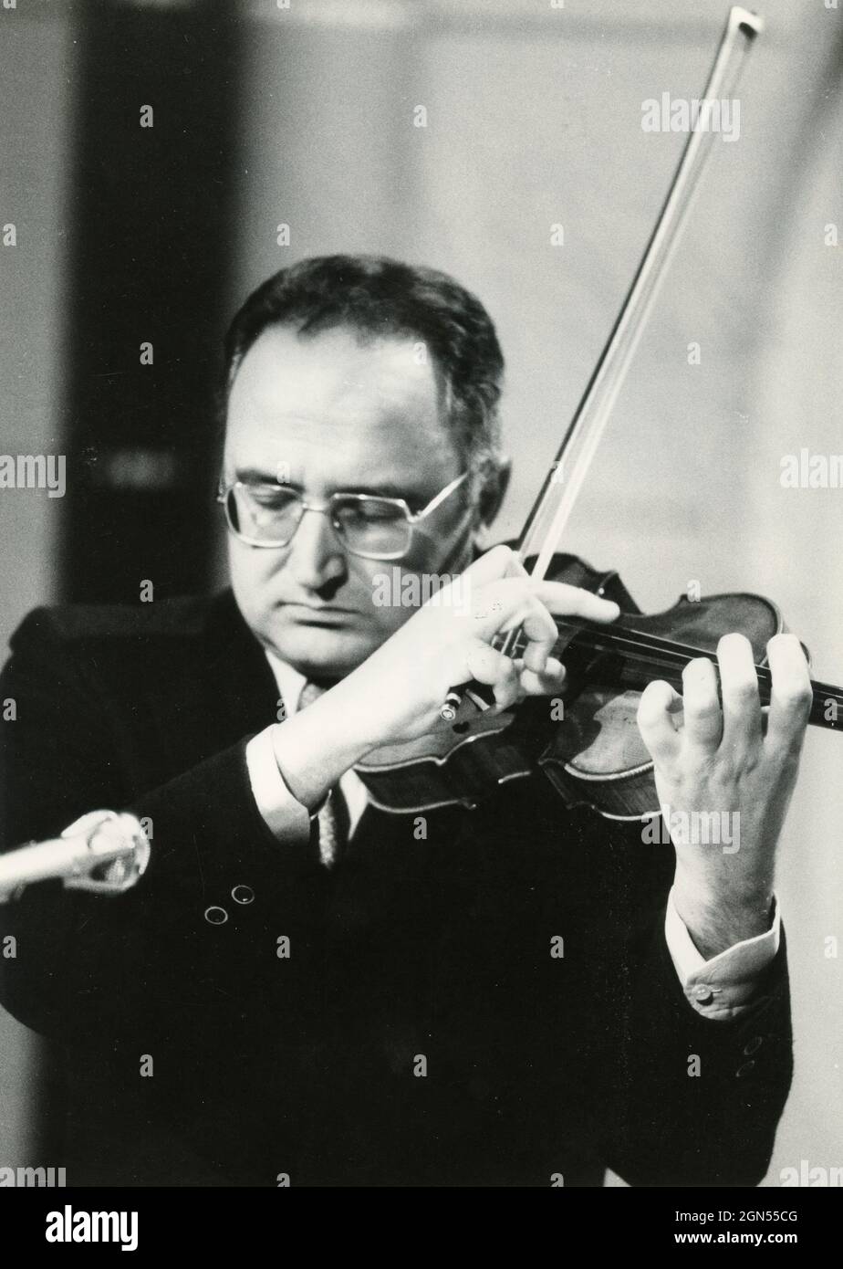 Italian violinist Salvatore Accardo, 1980s Stock Photo