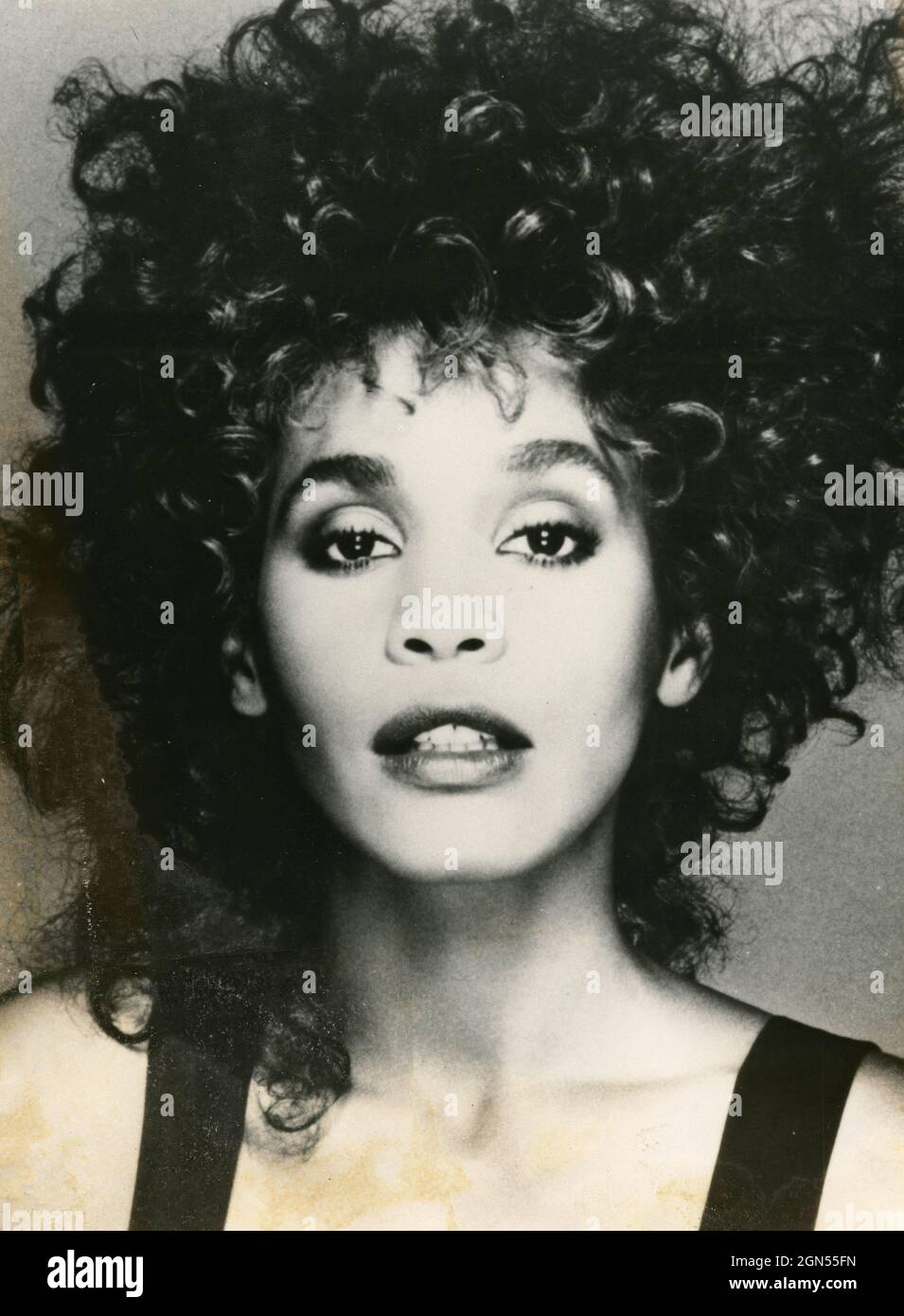 American singer Whitney Houston, 1980s Stock Photo