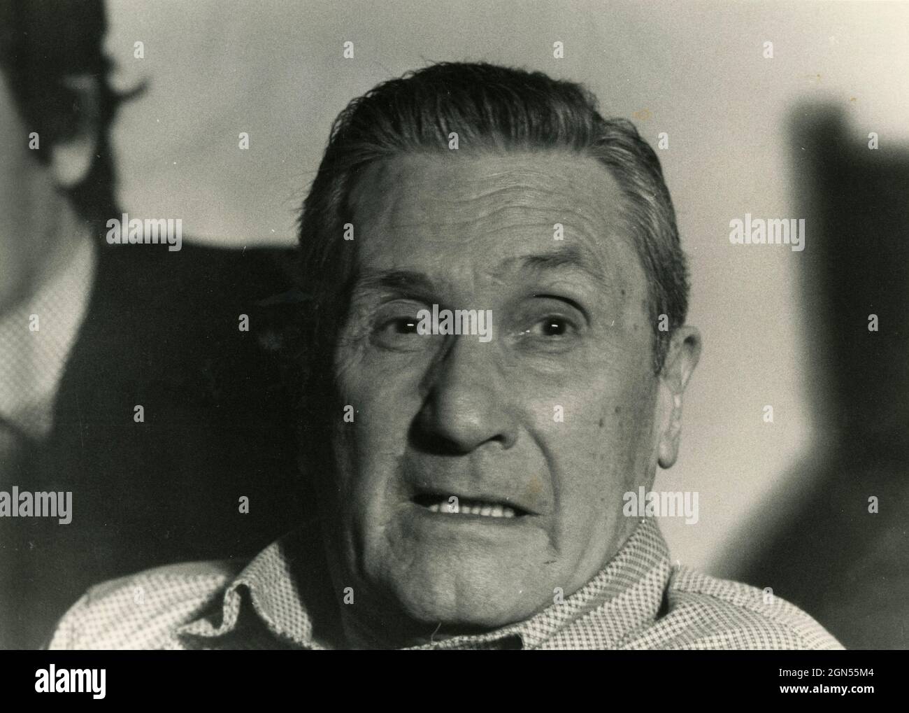 Italian actor Paolo Stoppa, 1980s Stock Photo