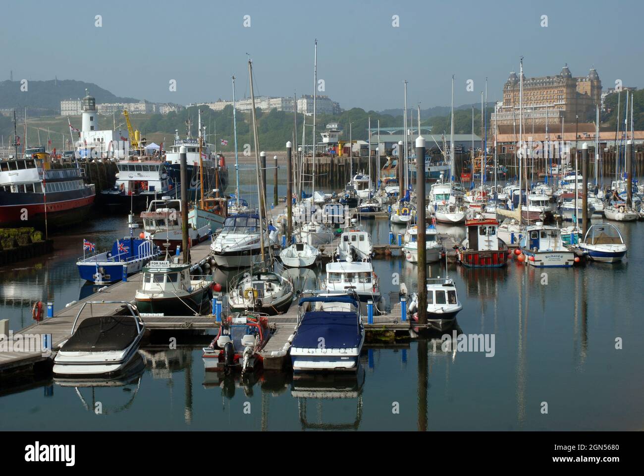 Low tide, Scarborough Harbour, Scarborough, UK Stock Photo Alamy
