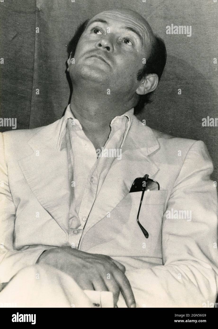 Italian politician Renzo Eligio Filippi, 1980s Stock Photo