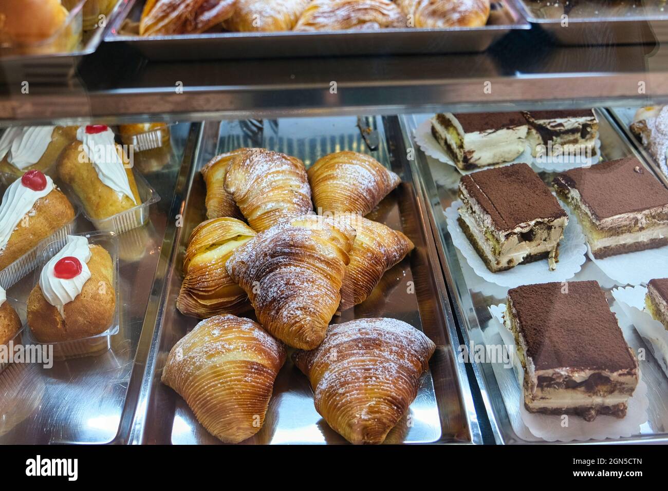 creamy sweet italian dessert Stock Photo Alamy