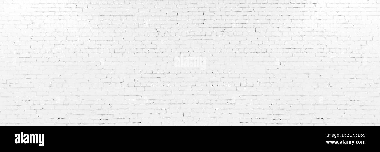 White brick wall may used as background. Horizontal creative poster