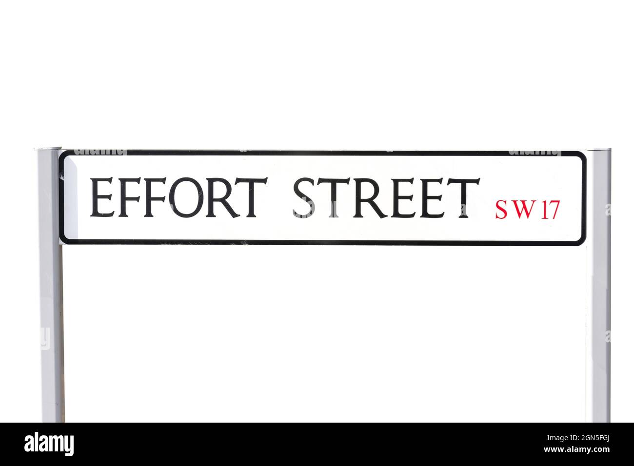 Street sign, Effort Street, Tooting, London Borough of Wandsworth, Greater London, England, United Kingdom Stock Photo