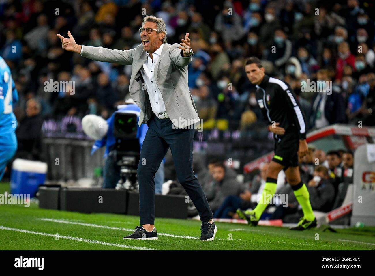 Udine Italy 20th Sep 2021 Head Coach Luca Gotti Udinese During udine-italy-20th-sep-2021-head-coach-luca-gotti-udinese-during