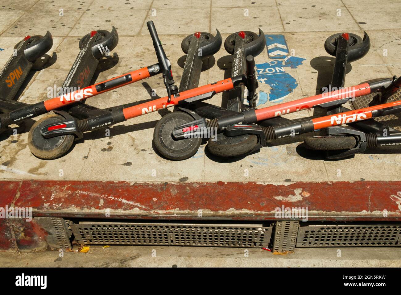 Escooters, Los Angeles, California, United States of America Stock