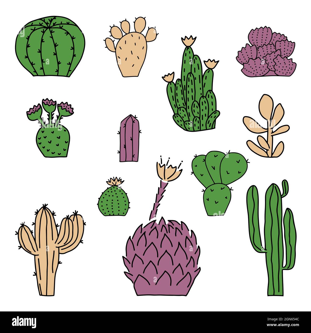 Sketch Desert Plants Stock Illustrations, Cliparts and Royalty Free Sketch  Desert Plants Vectors