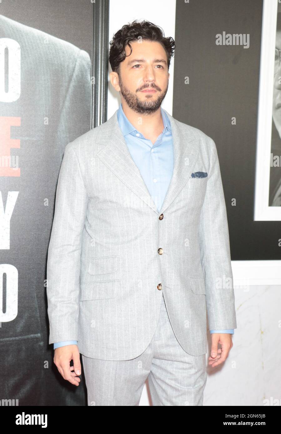 New York, NY, USA. 22nd Sep, 2021. John Magaro at the Tribeca Fall Preview Premiere Of The Many Saints of Newark at The Beacon Theatre in New York City on September 22, 2021. Credit: Rw/Media Punch/Alamy Live News Stock Photo