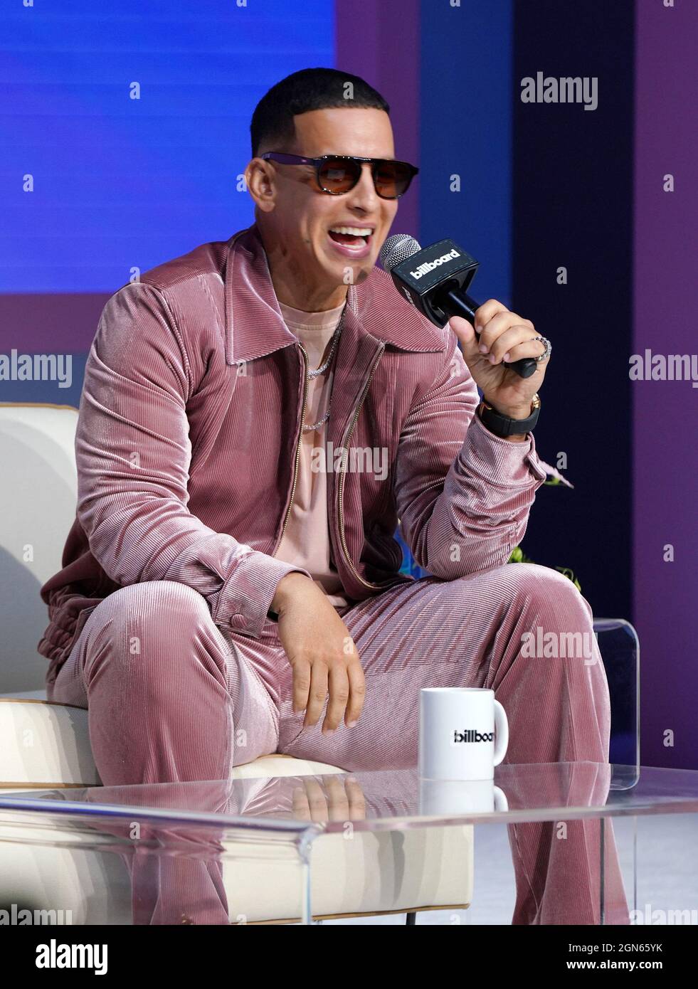 Miami United States Of America. 22nd Sep 2021. MIAMI BEACH FLORIDA SEPTEMBER 22 The Superstar Q A with Daddy Yankee during Billboard Latin Music Week 2021 at Faena Forum on September