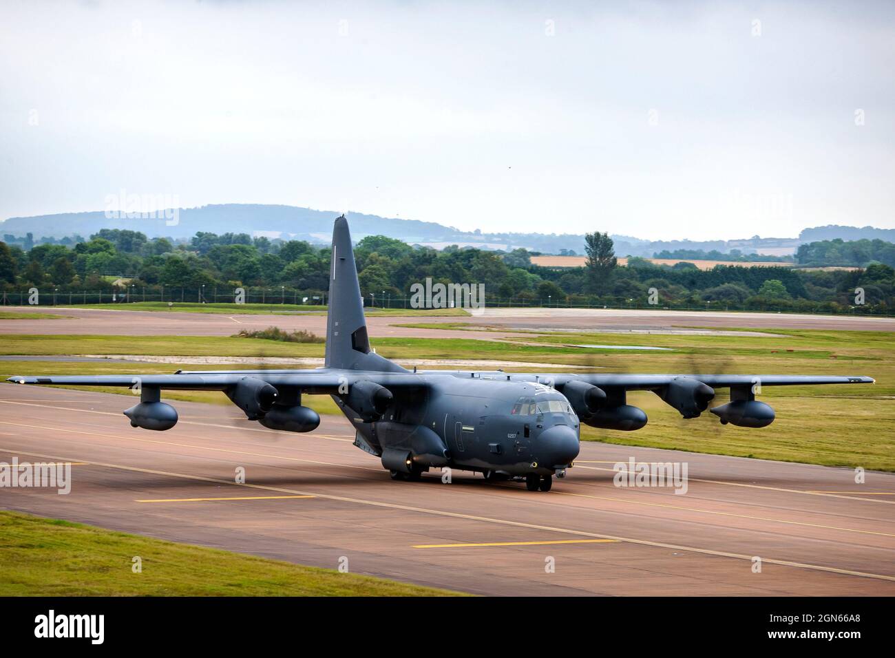 An MC-130J Commando II assigned to the 352d Special Operations Wing ...