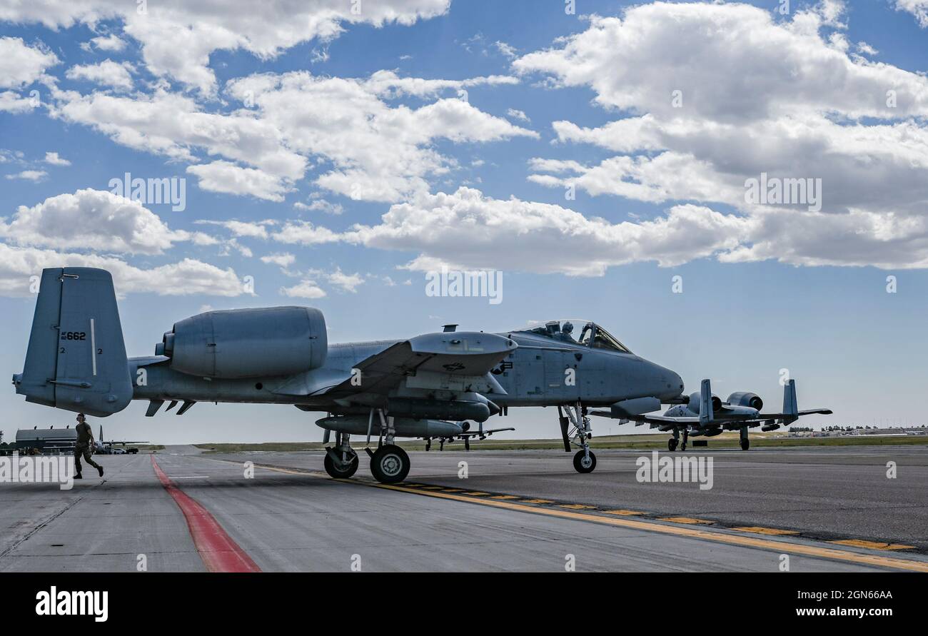 U.S. Air Force A-10 Thunderbolt IIs assigned to the 354th Fighter ...