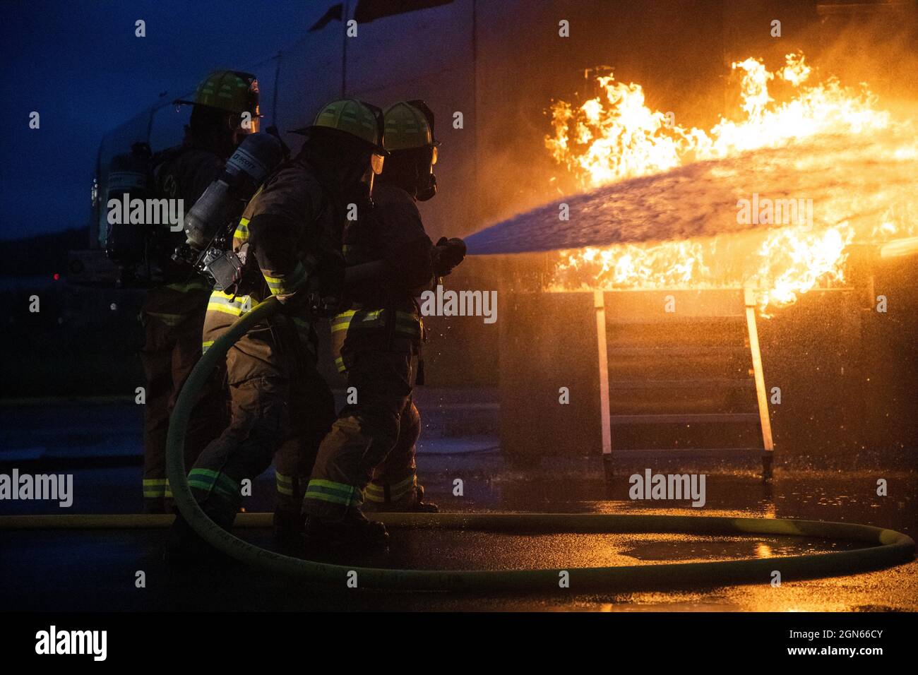 U.S. Marines with Marine Corps Air Facility Quantico execute fire and ...