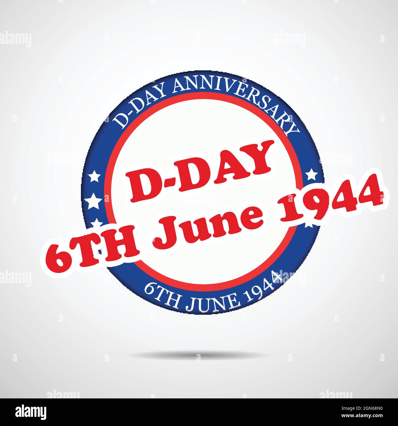 D day anniversary stamp Stock Vector Images Alamy