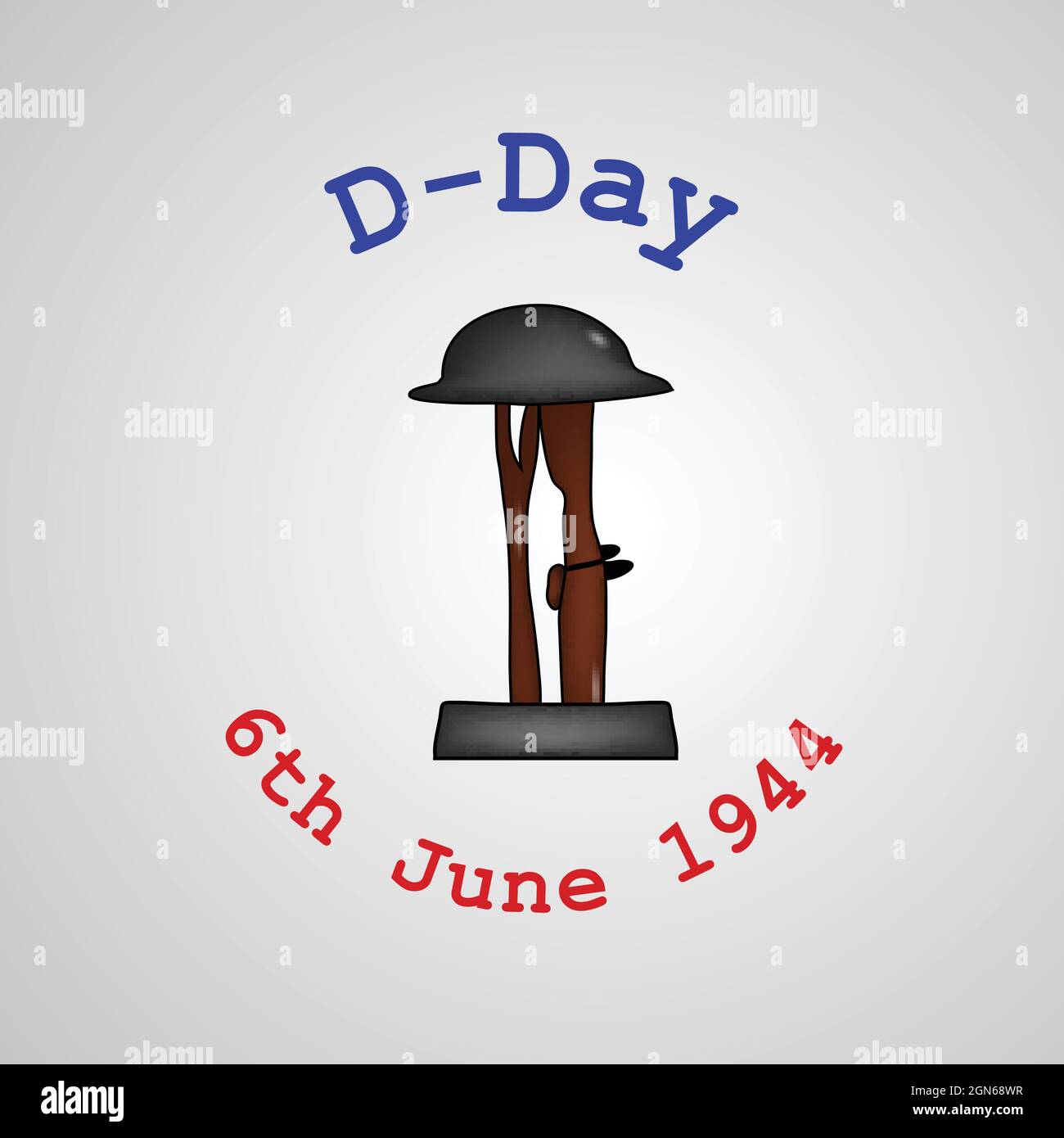 U.S.A D-Day background Stock Vector