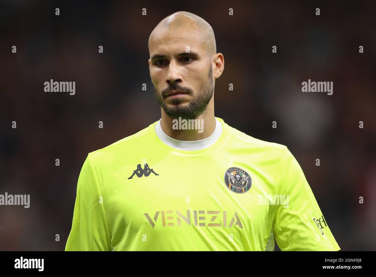 Milan, Italy, 22nd September 2021. Niki Maenpaa of Venezia FC during the  Serie A match at