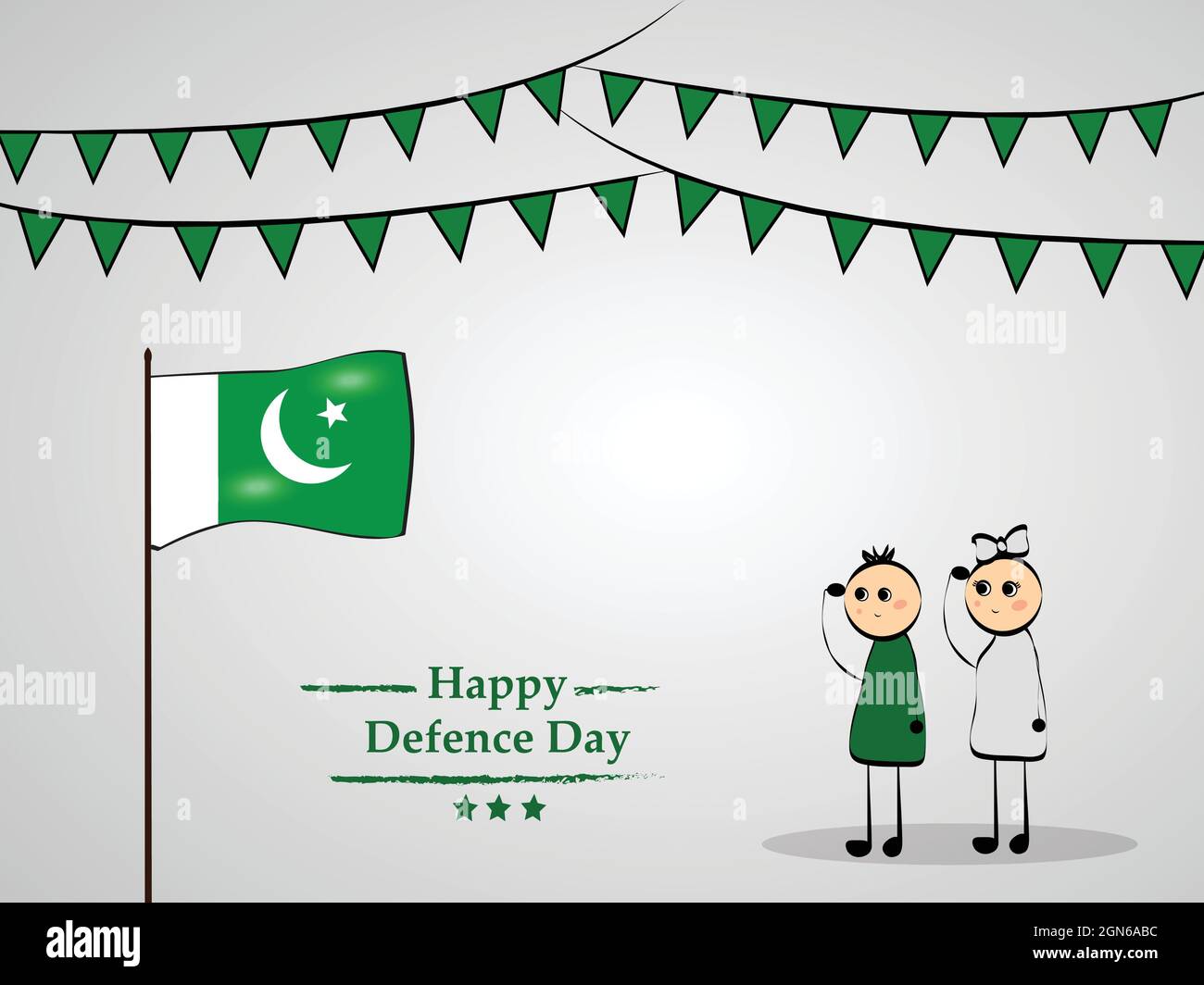 Pakistan Defence Day Stock Vector