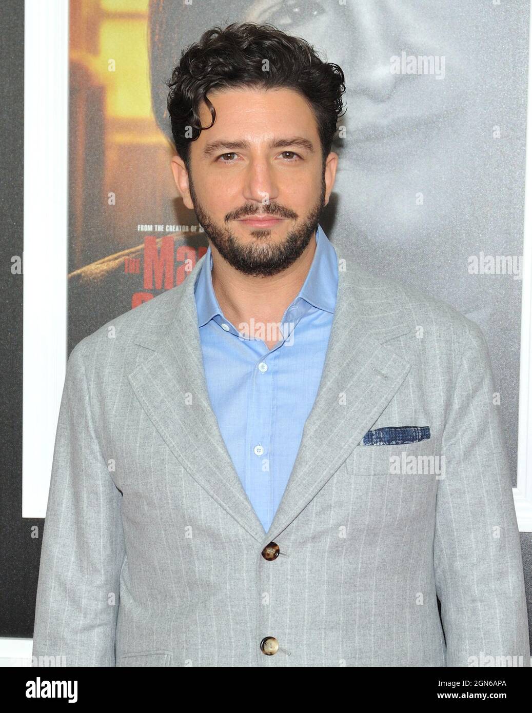 John Magaro attends the premiere of The Many Saints of Newark at the