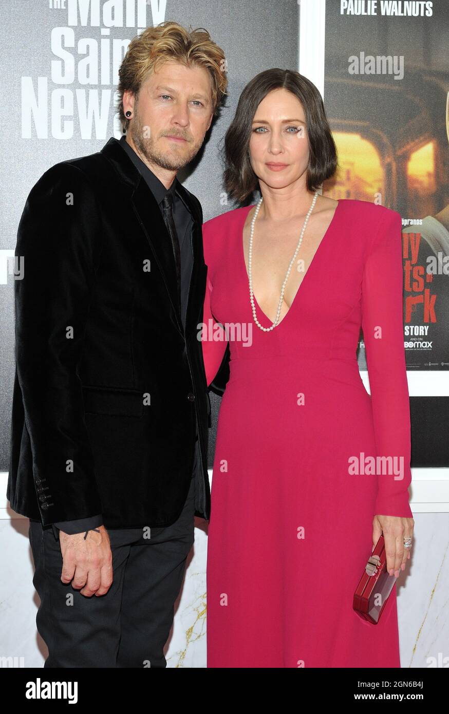 New York, USA. 22nd Sep, 2021. L R Renn Hawkey and Vera Farmiga attend