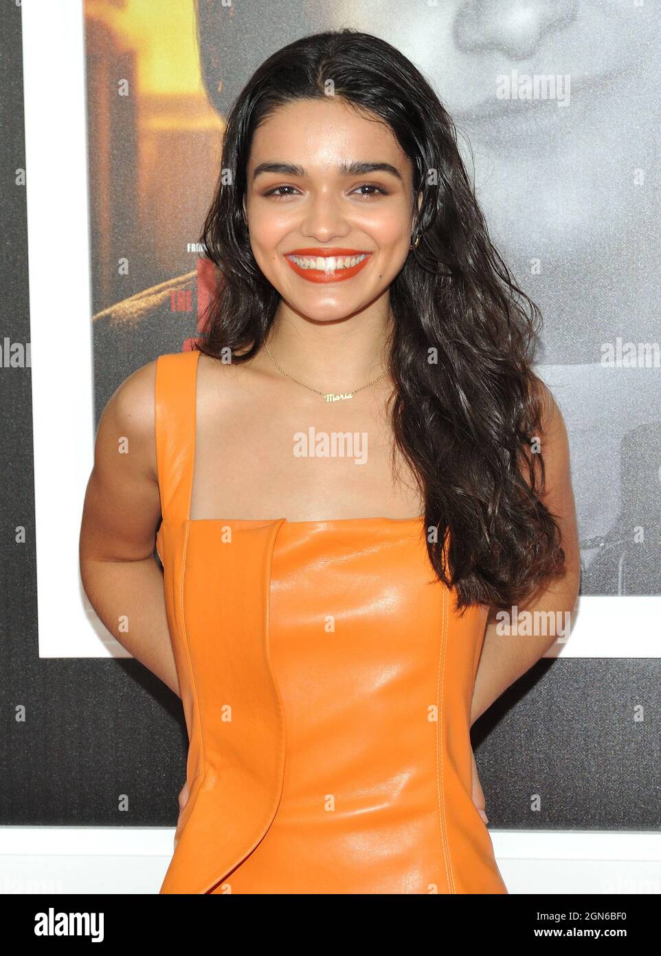 New York, USA. 22nd Sep, 2021. Rachel Zegler attends the premiere of