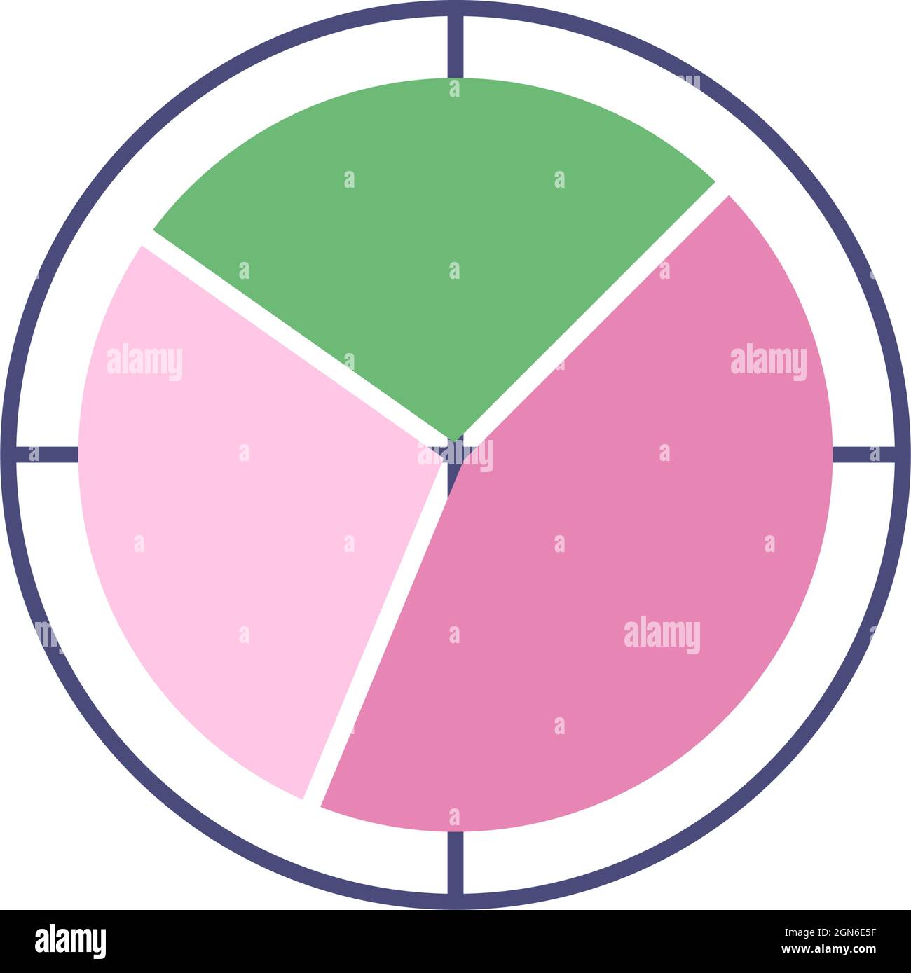 pie chart on white background Stock Vector Image & Art - Alamy