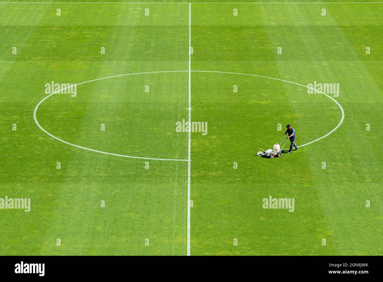 Football pitch paint hires stock photography and images Alamy