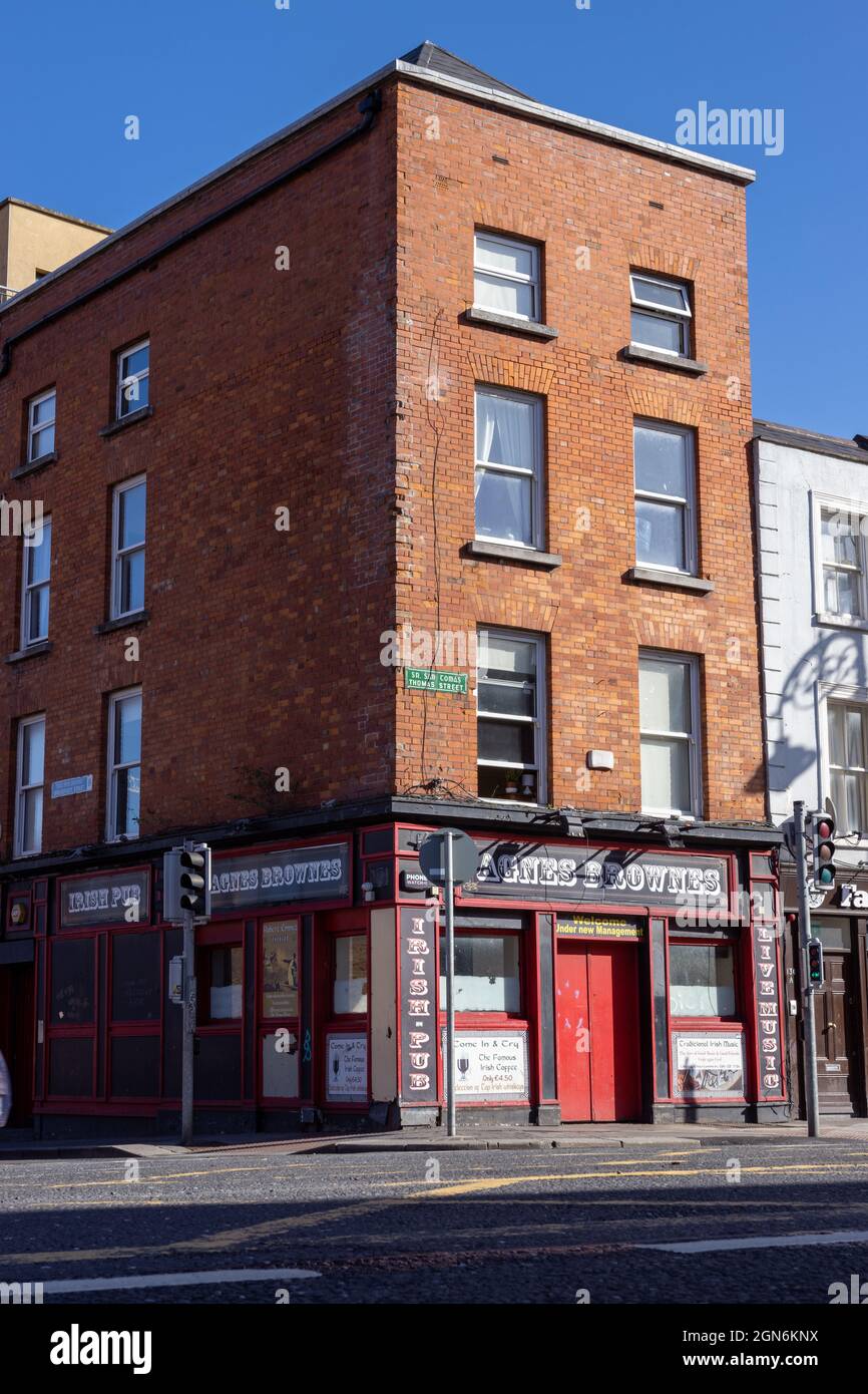 DUBLIN, IRELAND Mar 21, 2021 Ireland, Dublin, a view of an Irish pub