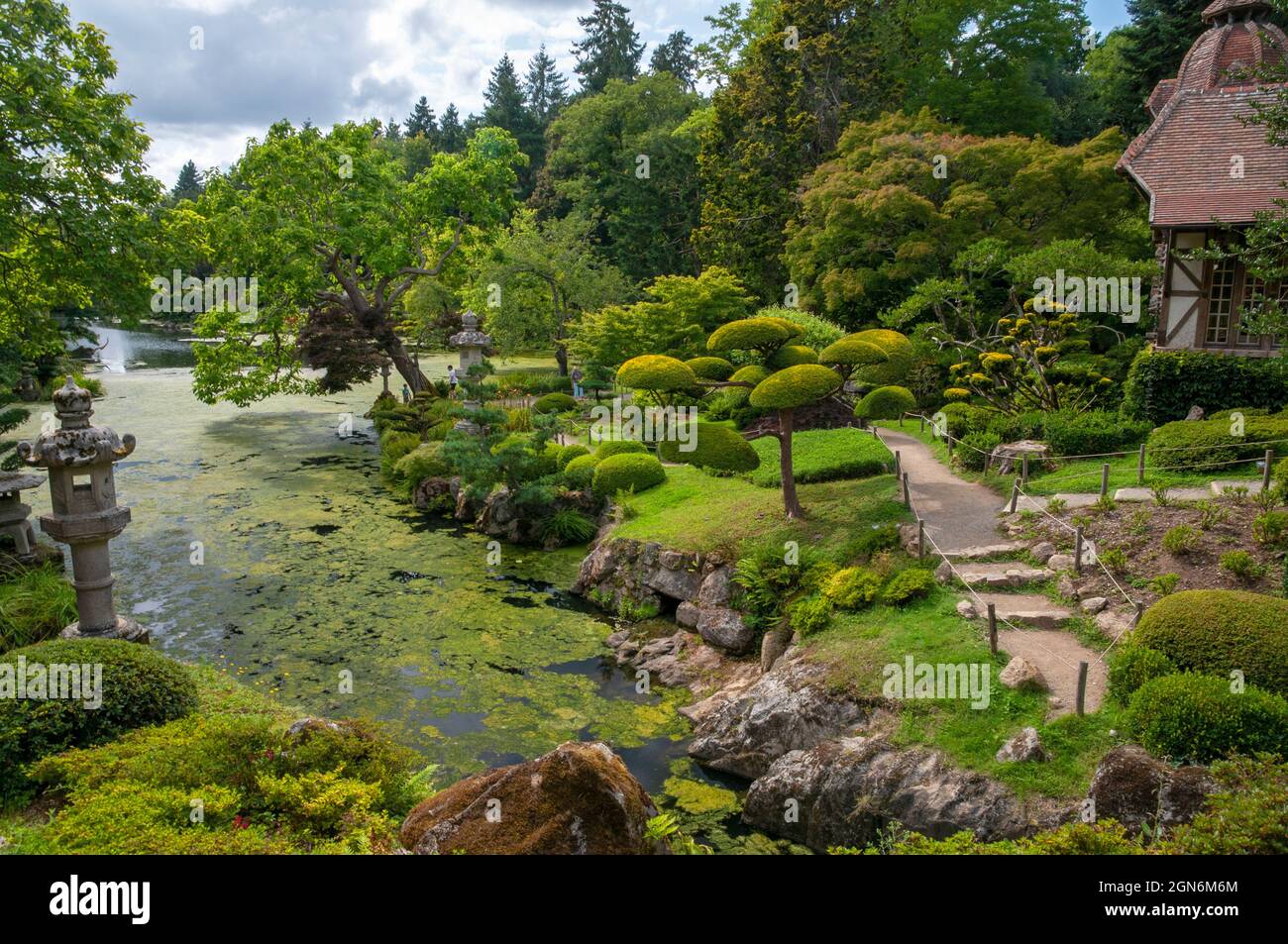 Maulevrier Oriental Park (the largest japanese gardens in Europe), Maulevrier, Maine-et-Loire (49), Pays de la Loire region, France Stock Photo