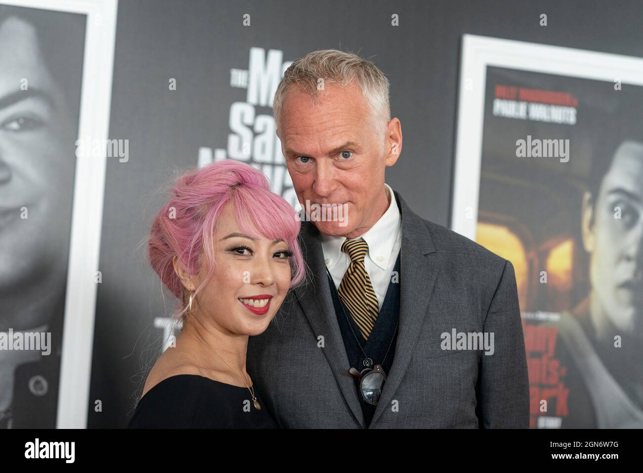 Alan Taylor (R) attend premiere of The Many Saints of Newark movie at Beacon Theatre. (Photo by Lev Radin/Pacific Press) Stock Photo