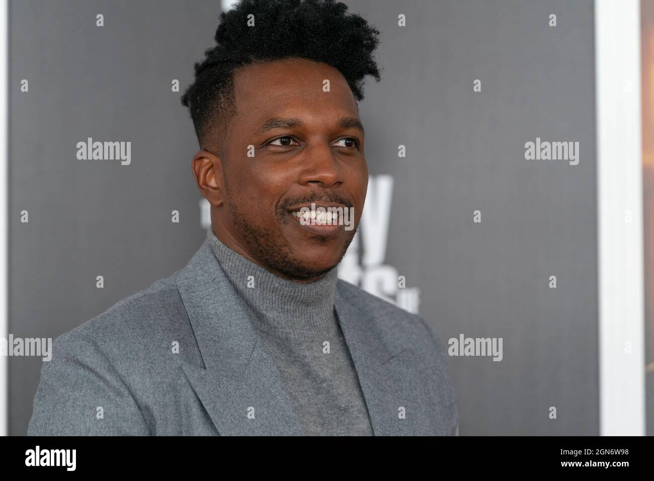 Leslie Odom Jr. attend premiere of The Many Saints of Newark movie at