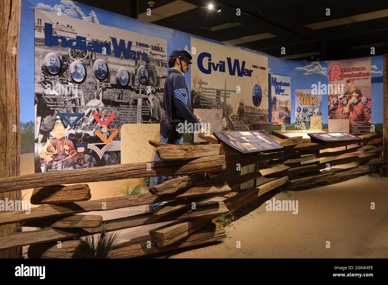 Standar uniforms, wardrobe on a soldier for the Indian, Civil, Mexican