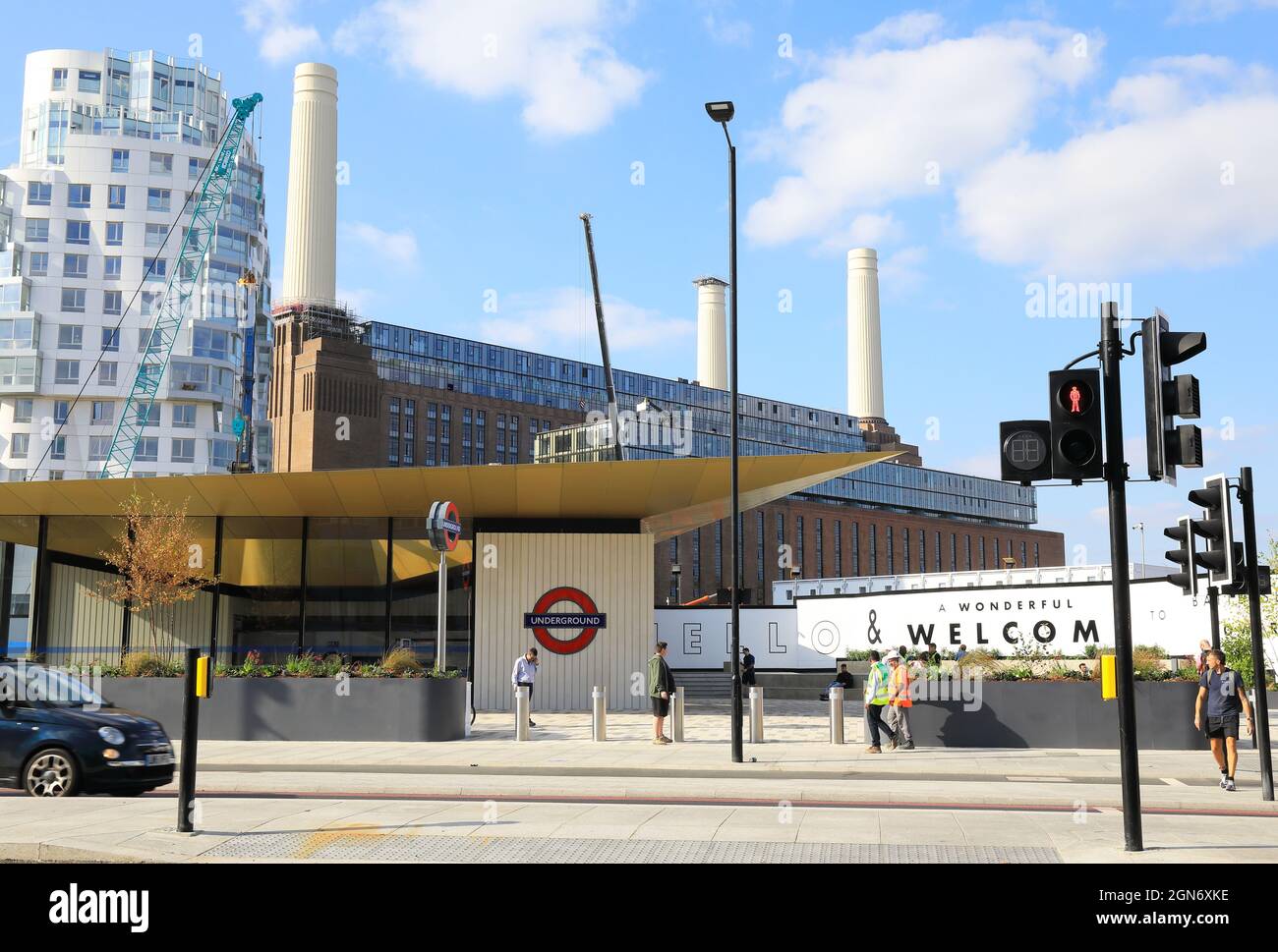 The new Battersea Power Station tube stop, on the Northern Line