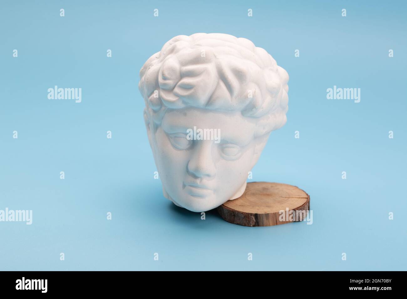 Broken plaster head sculpture of David Stock Photo Alamy