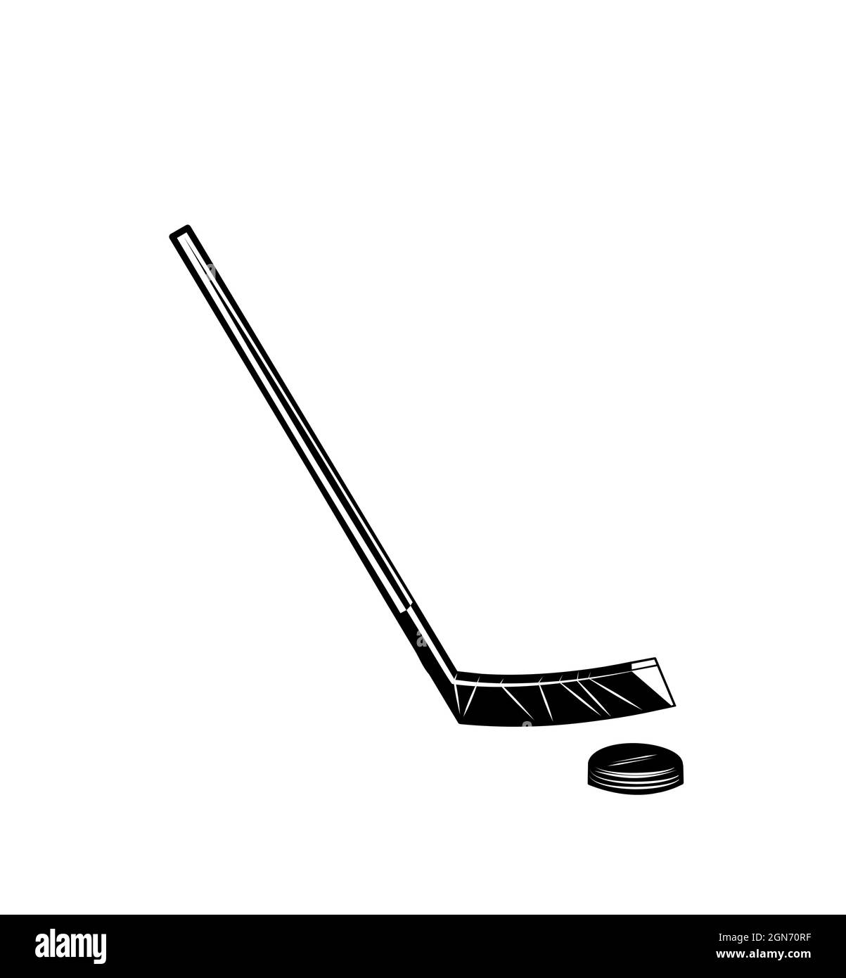 Field Hockey Stick Icon White Back Stock Vector by ©AndrOm 235999876