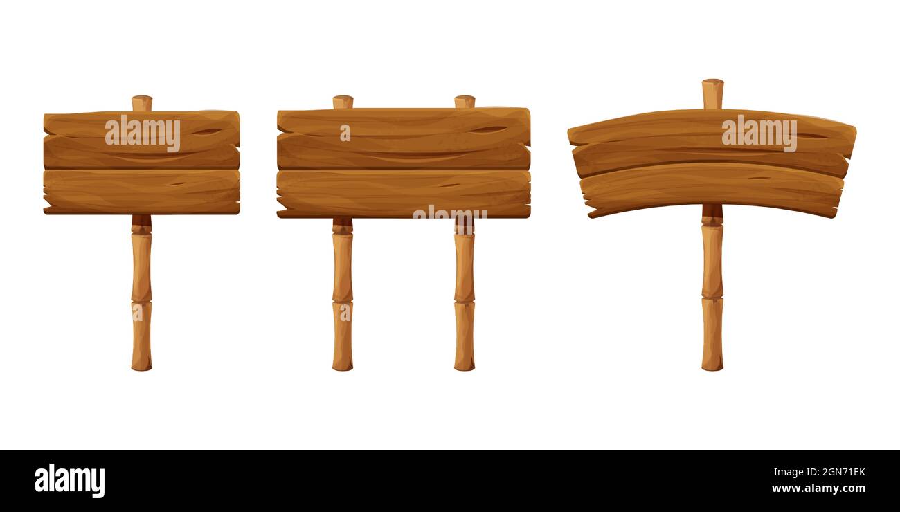Set wooden signboard with bamboo stick in cartoon style, empty signpost isolated on white background. Ui game asset, exotic decoration. Vector illustr Stock Vector Image & Art - Alamy Set wooden signboard with bamboo stick in cartoon style, empty signpost isolated on white background. Ui game asset, exotic decoration. Vector illustr Stock Vector Image & Art - Alamy