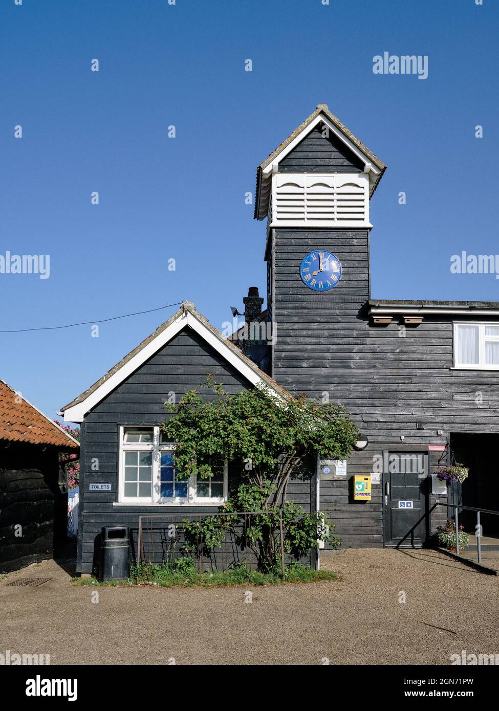 The timber buildings of Thorpeness a seaside village in East Suffolk