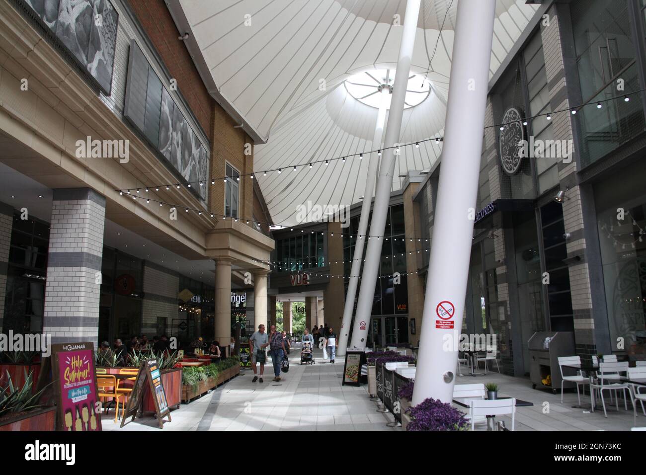 Inside The Festival Place Shopping Centre in Basingstoke, Hampshire in the UK Stock Photo