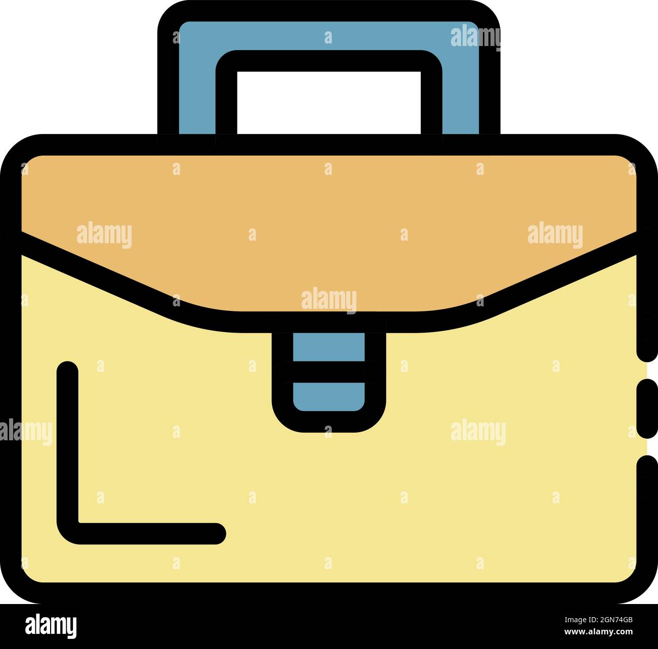 Admin portfolio icon. Outline admin portfolio vector icon color flat isolated Stock Vector