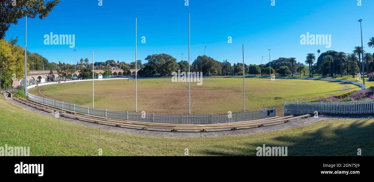 Jubilee Oval show here in winter with Australian Football (AFL) goal ...