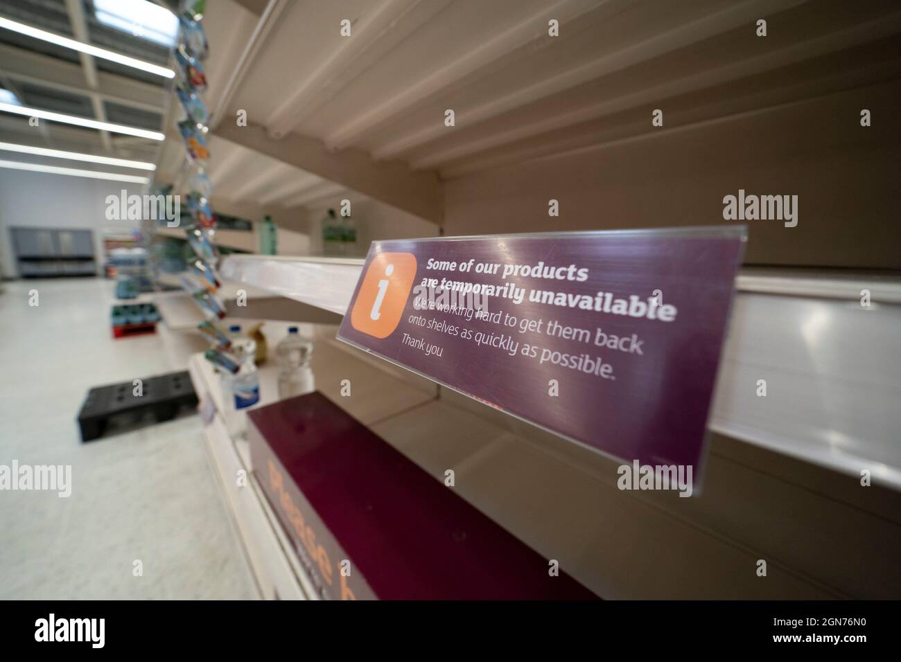 Empty shelves supermarket 2021 hires stock photography and images Alamy