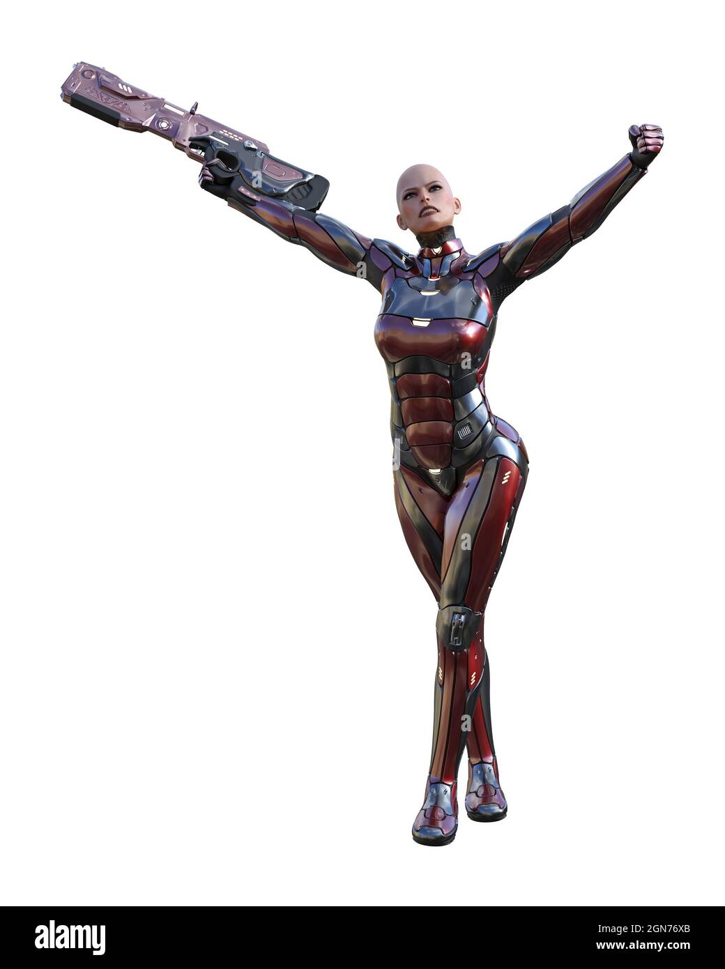 Woman science fiction armor Cut Out Stock Images & Pictures - Page