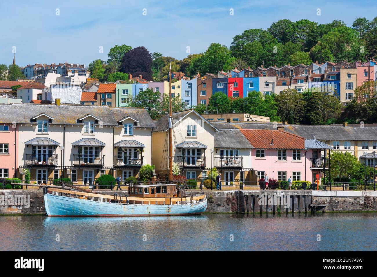 Bristol property, view of property sited alongside and above the