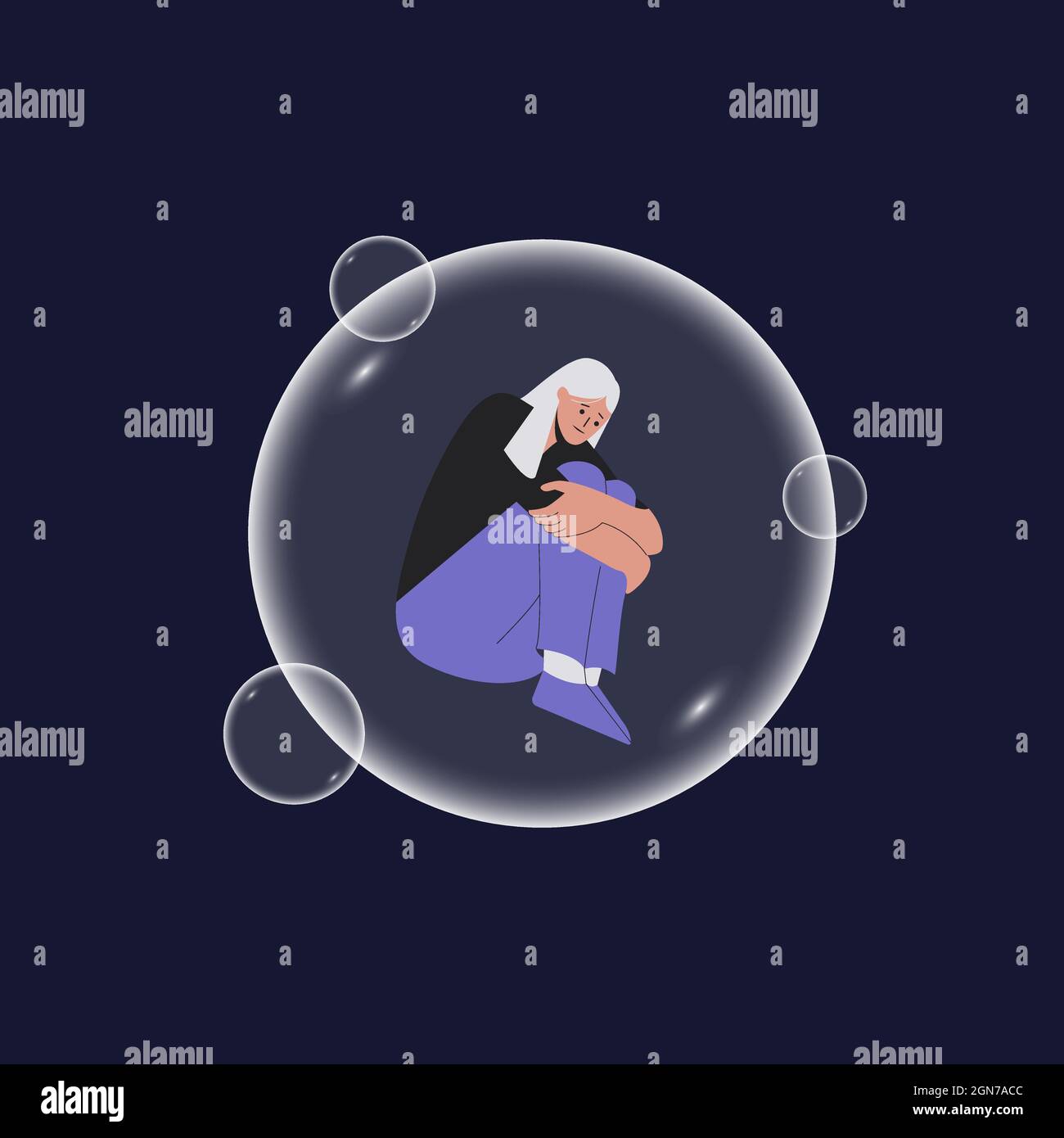 The concept of depression, social isolation, loneliness and mental