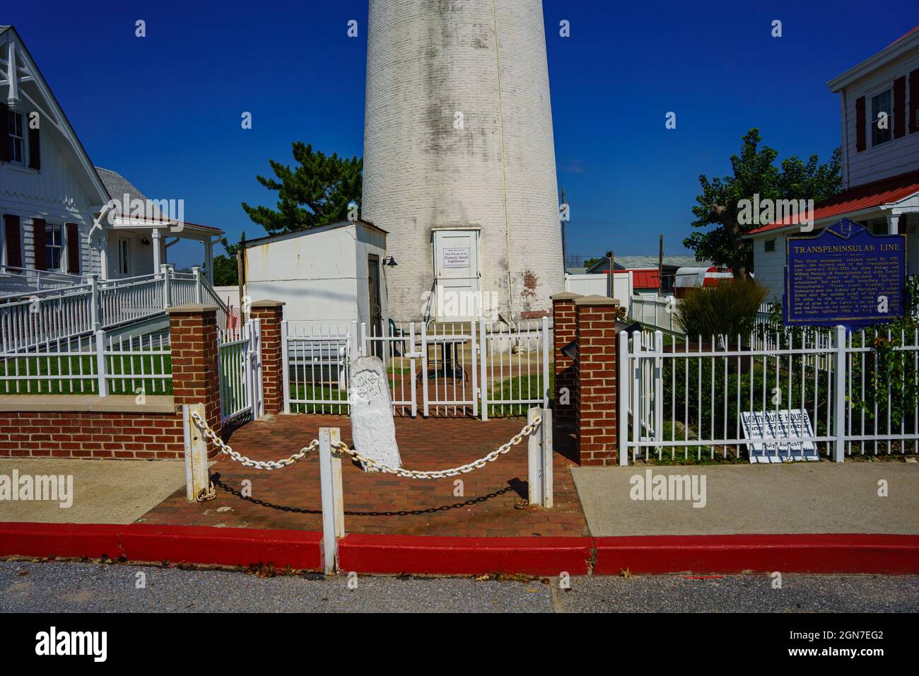 Fenwick Island, DE, USA September 19, 2021 The historic marker at