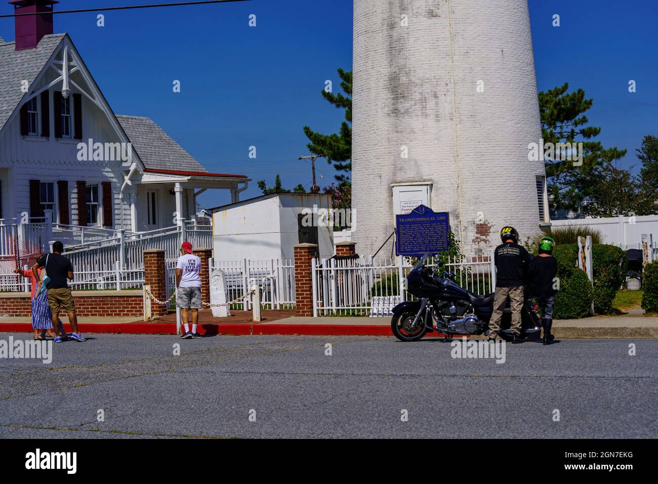 Fenwick Island, DE, USA September 19, 2021 Tourists stop at the