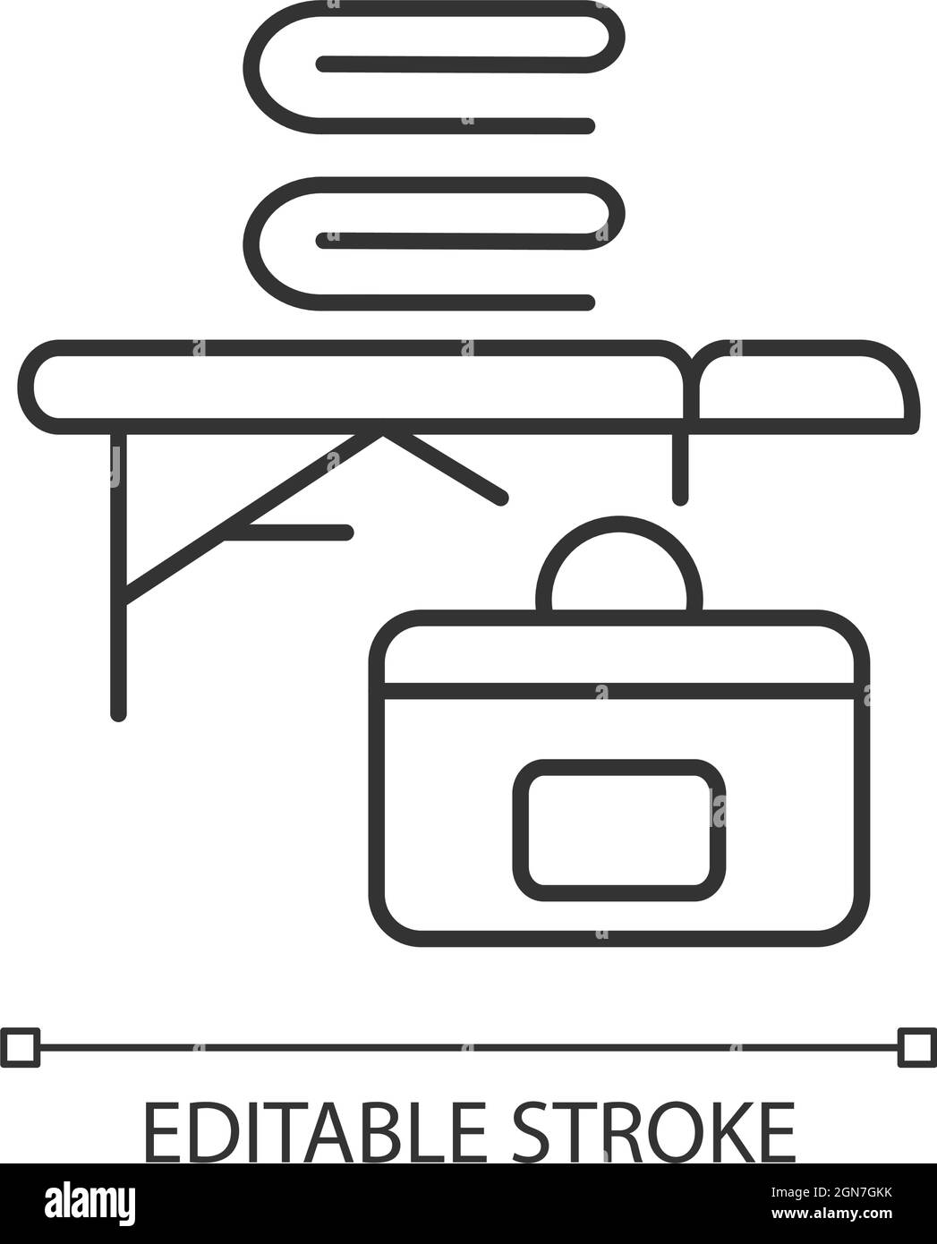 Portable massage table linear icon Stock Vector Image & Art - Alamy