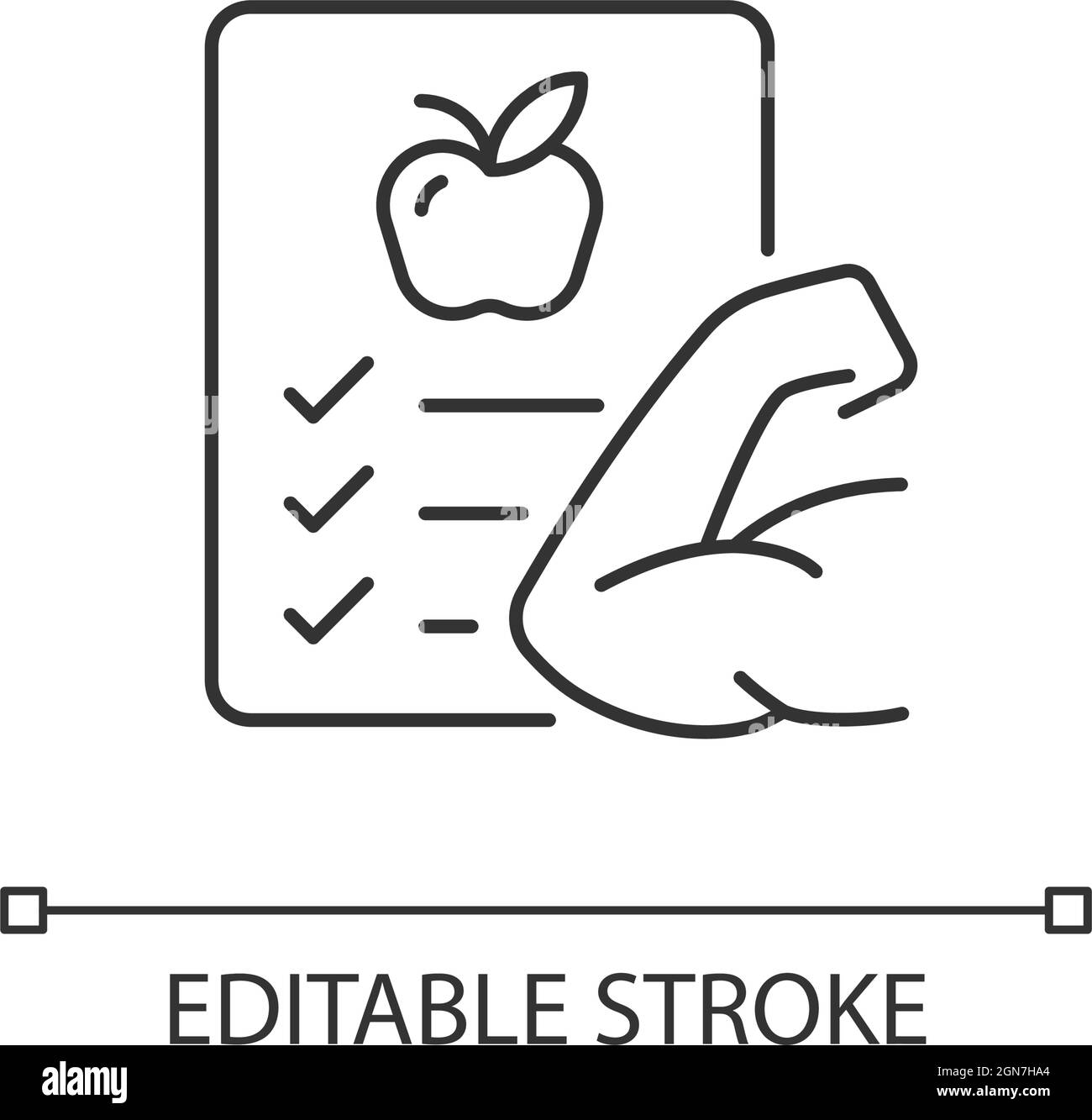 Health linear icon Stock Vector Image & Art - Alamy